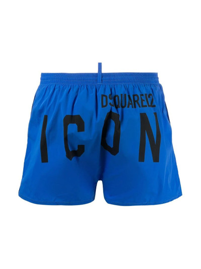 DSQUARED2 logo-print swim trunks outlook