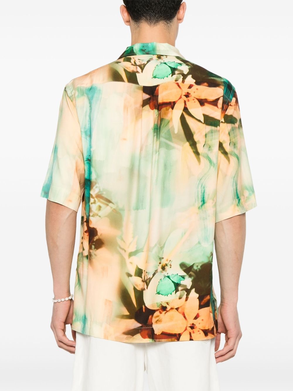Painted Photograph-print shirt - 4