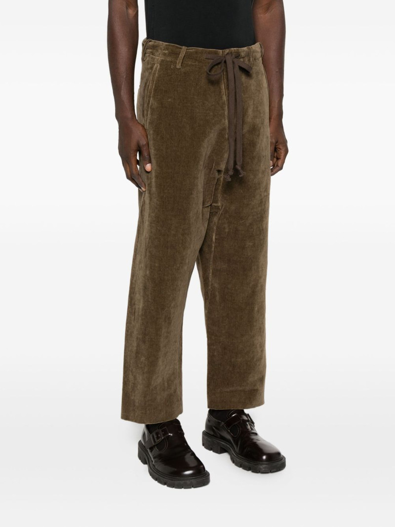 drawstring corduroy trousers 3