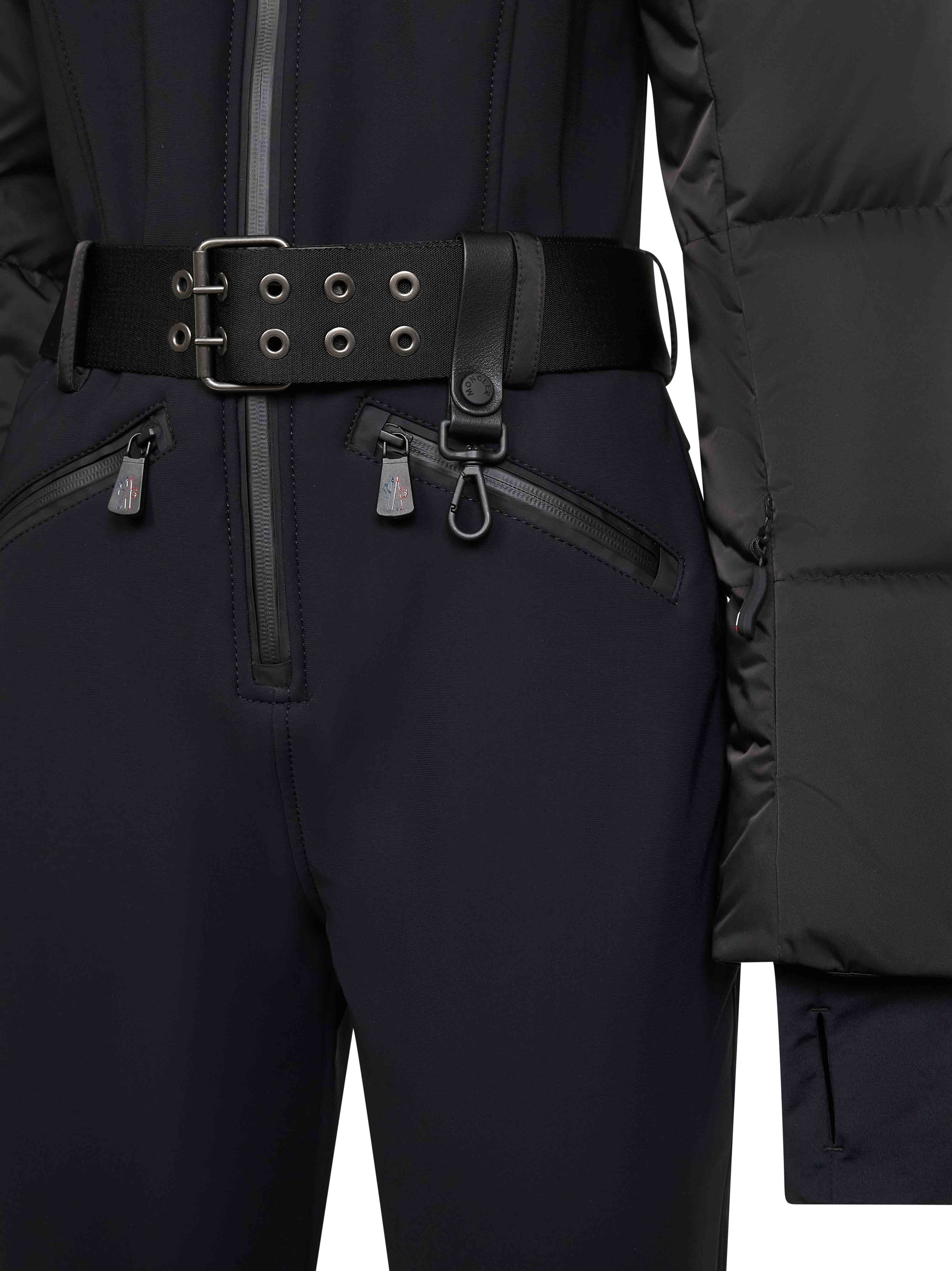 Moncler Grenoble Women Black Long-Sleeved Ski Suit - 3