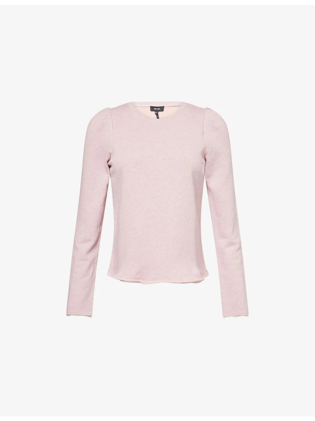 Raw-Edge Cotton-Jersey Sweatshirt - 1