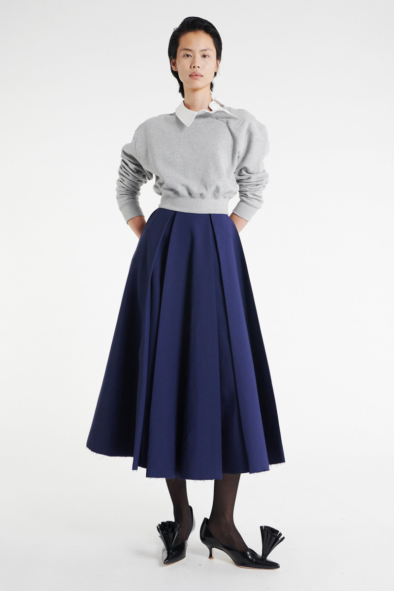 PLEATED SKIRT NAVY 2