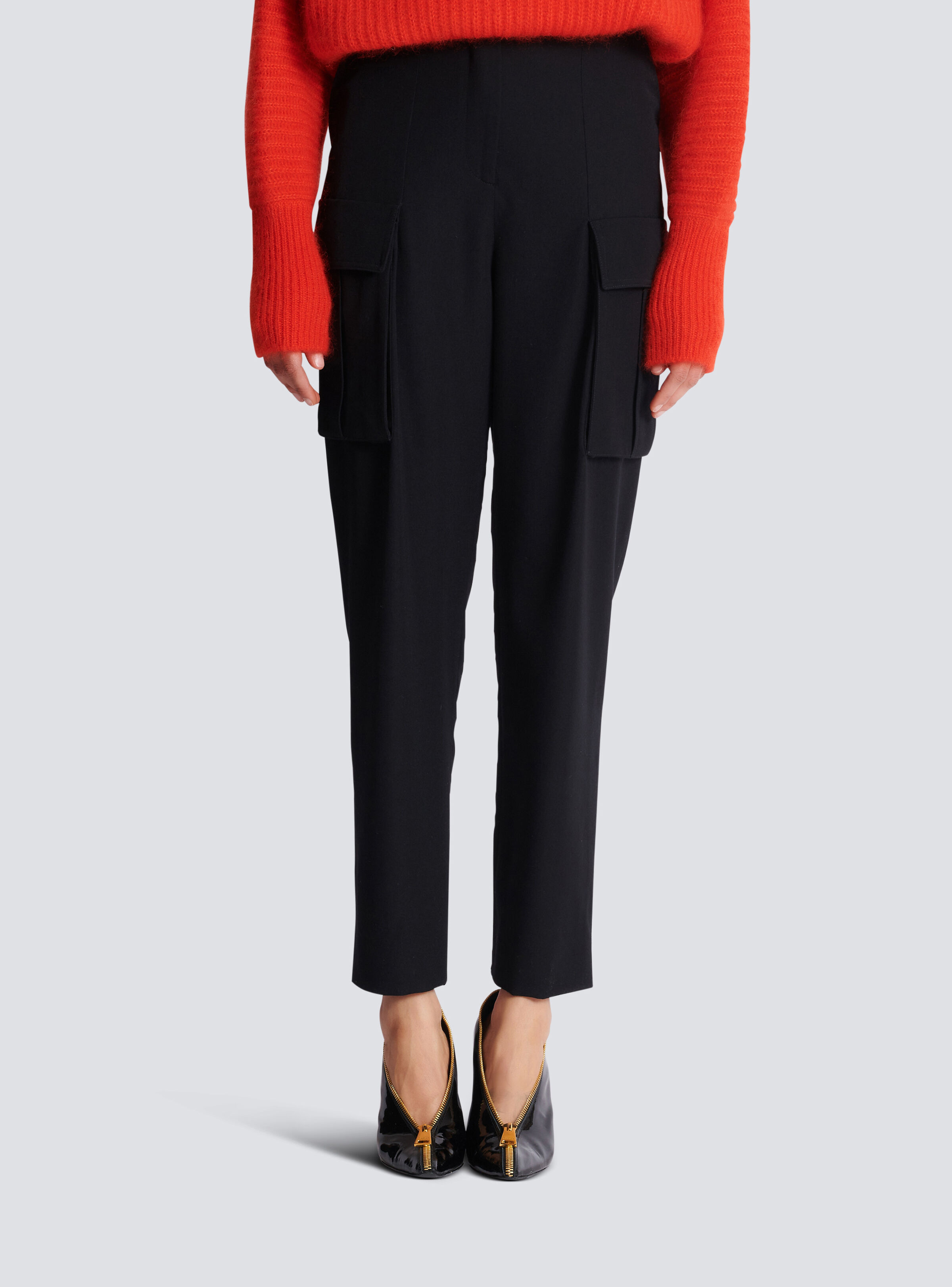 Cargo pants in grain de poudre wool - 5