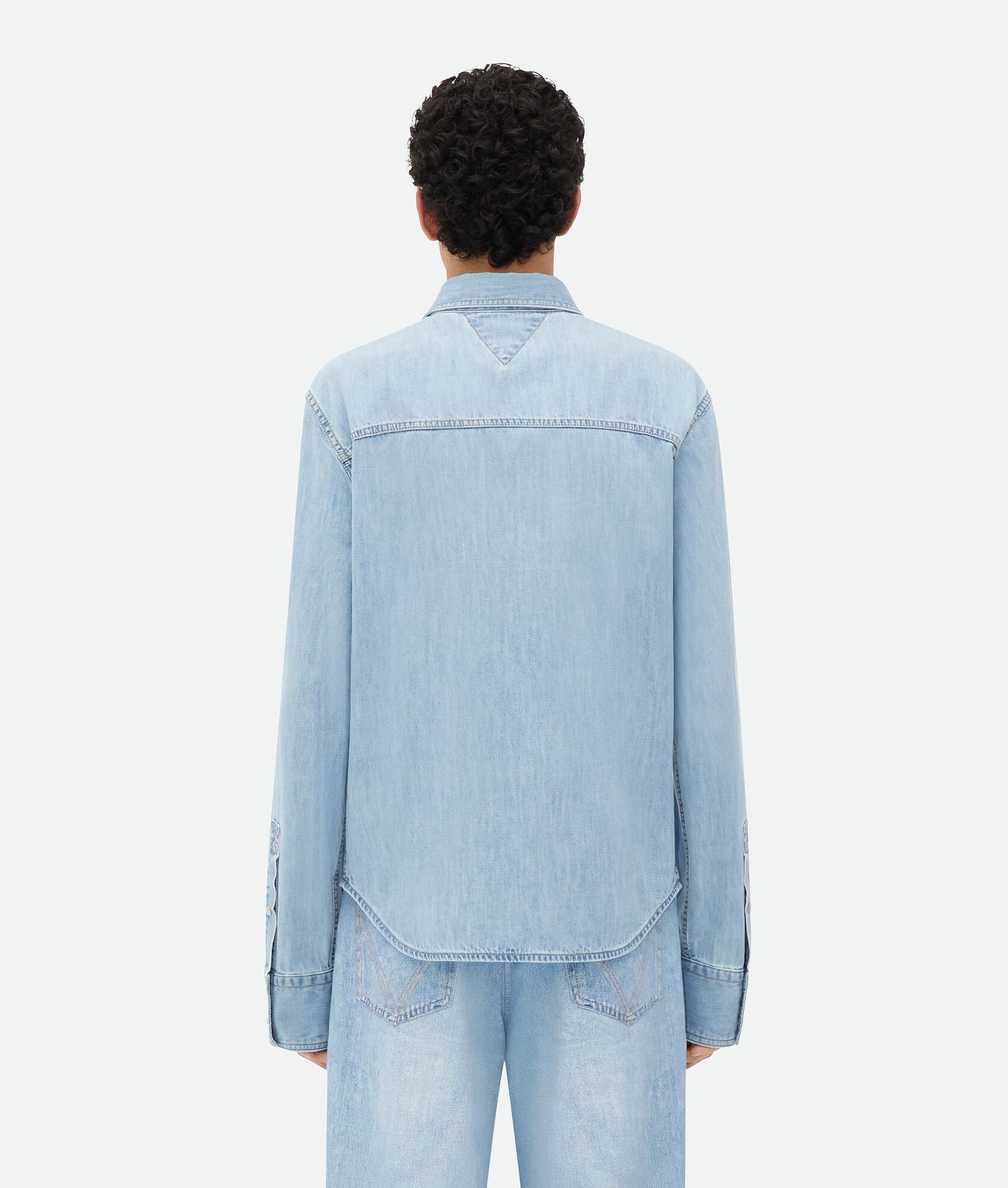 Light Bleached Denim Shirt - 3