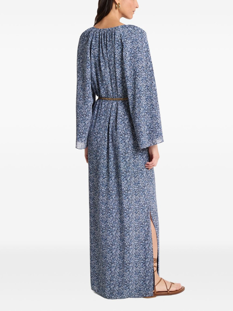 MICHAEL KORS floral-print v-neck kaftan outlook