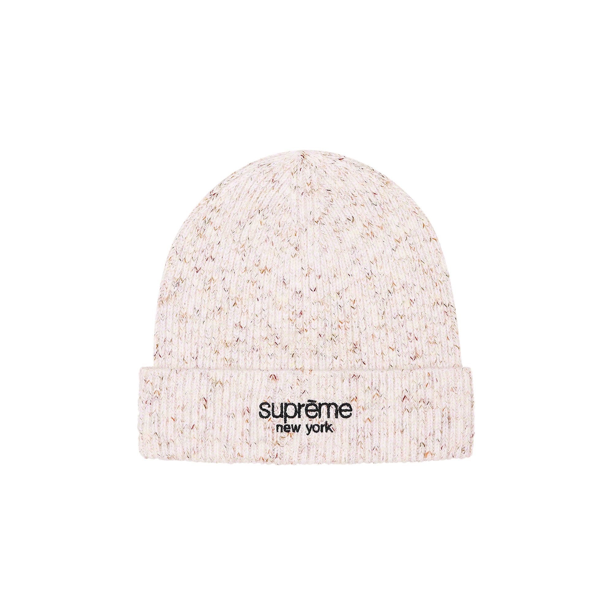 Supreme Rainbow Speckle Beanie 'White' - 1