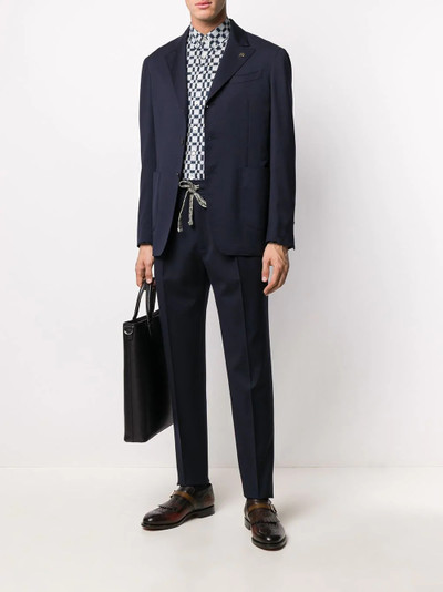 Etro geometric print button-down shirt outlook