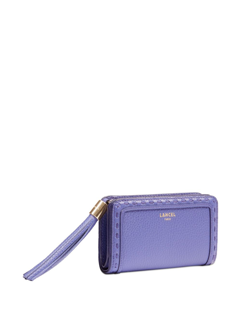 tassel-embellished leather wallet - 3
