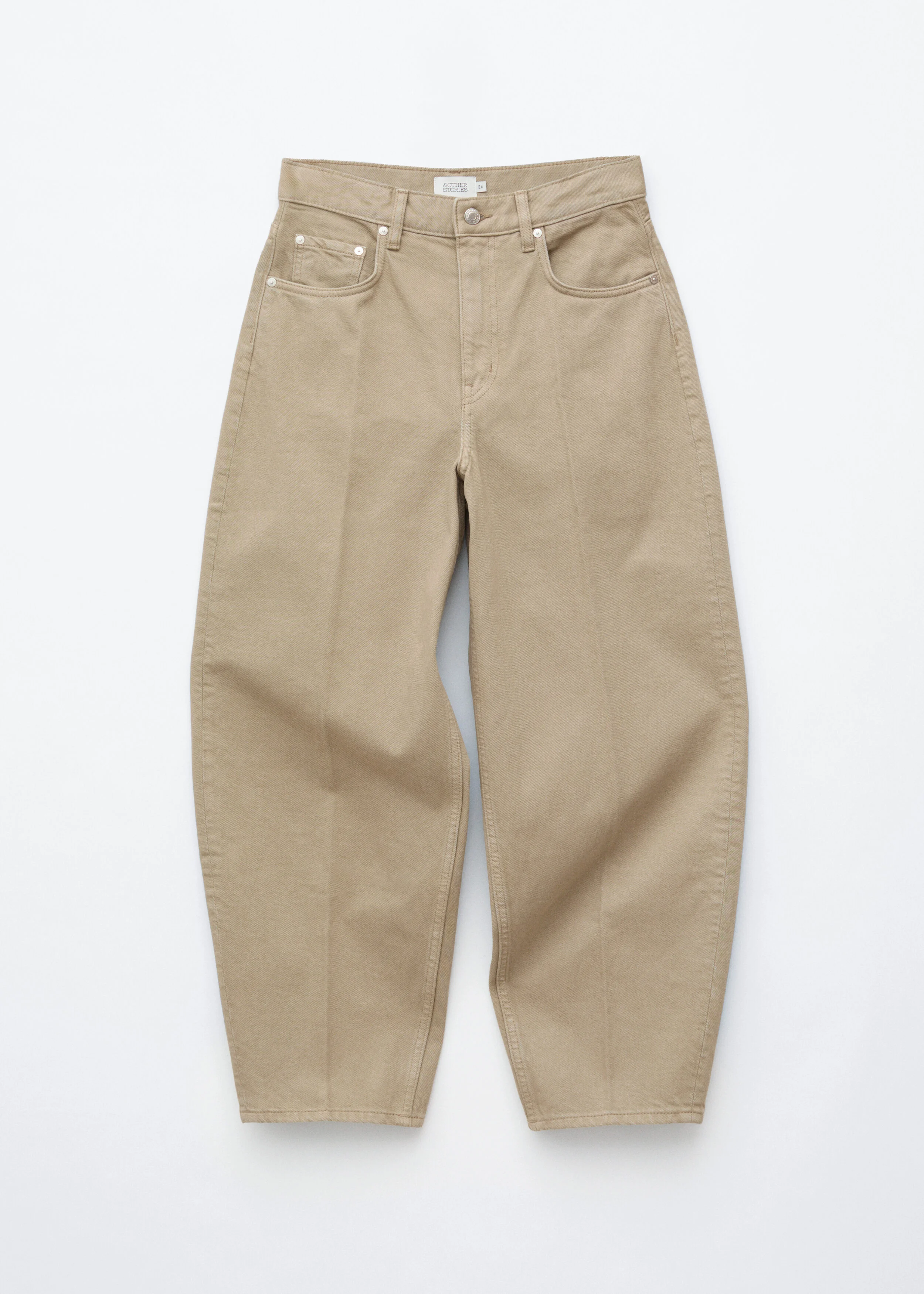 Barrel-Leg Ankle Jeans - 1