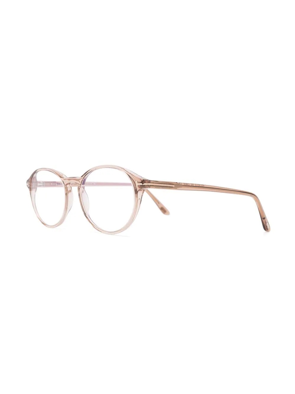 tortoiseshell-effect round-frame glasses - 2