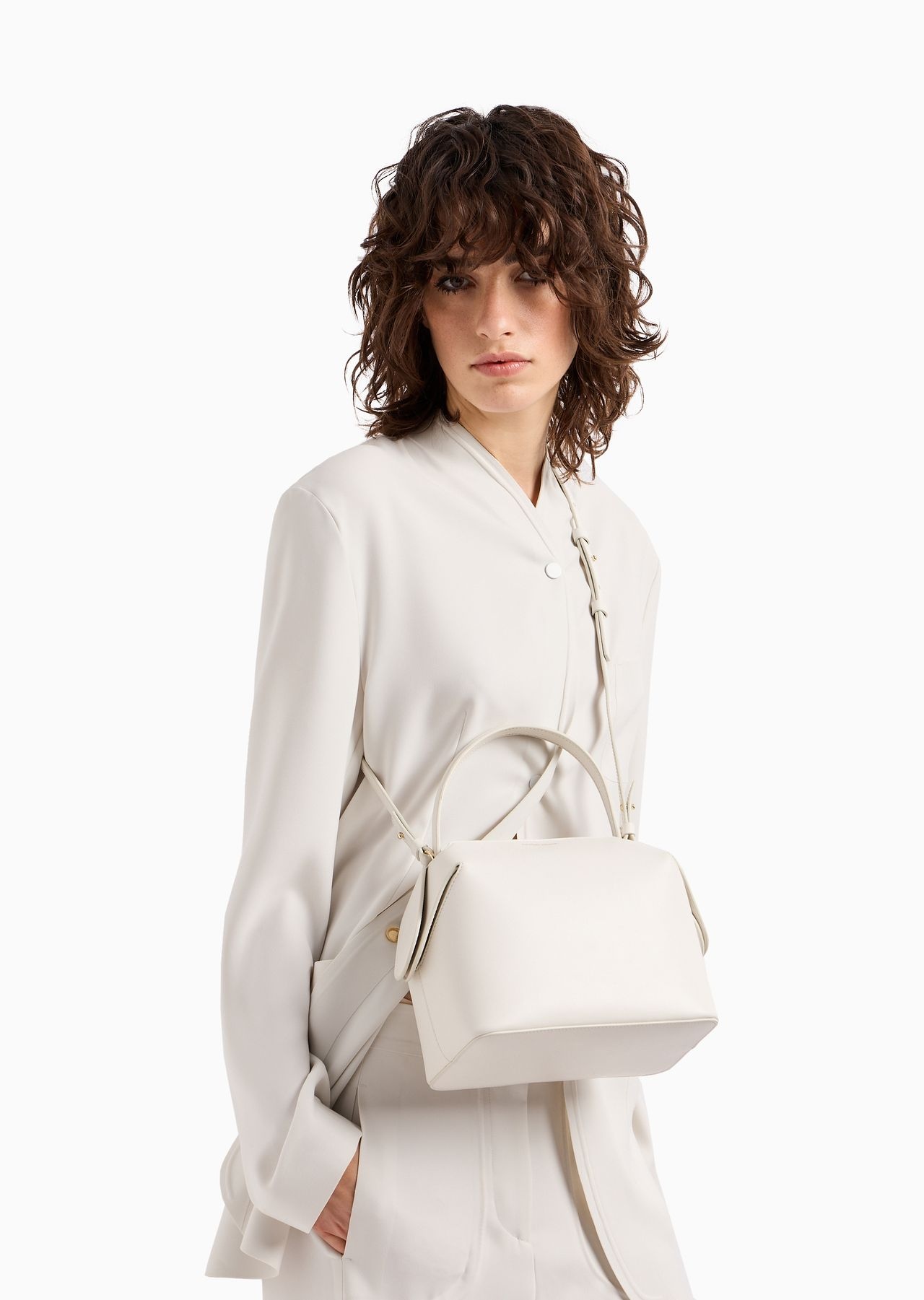 Medium, leather Boston bag - 12