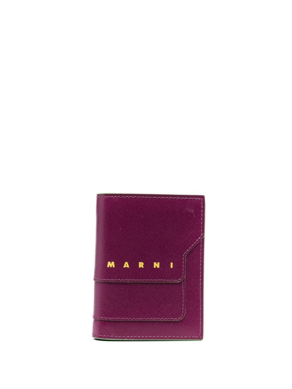 logo-print bi-fold wallet - 1