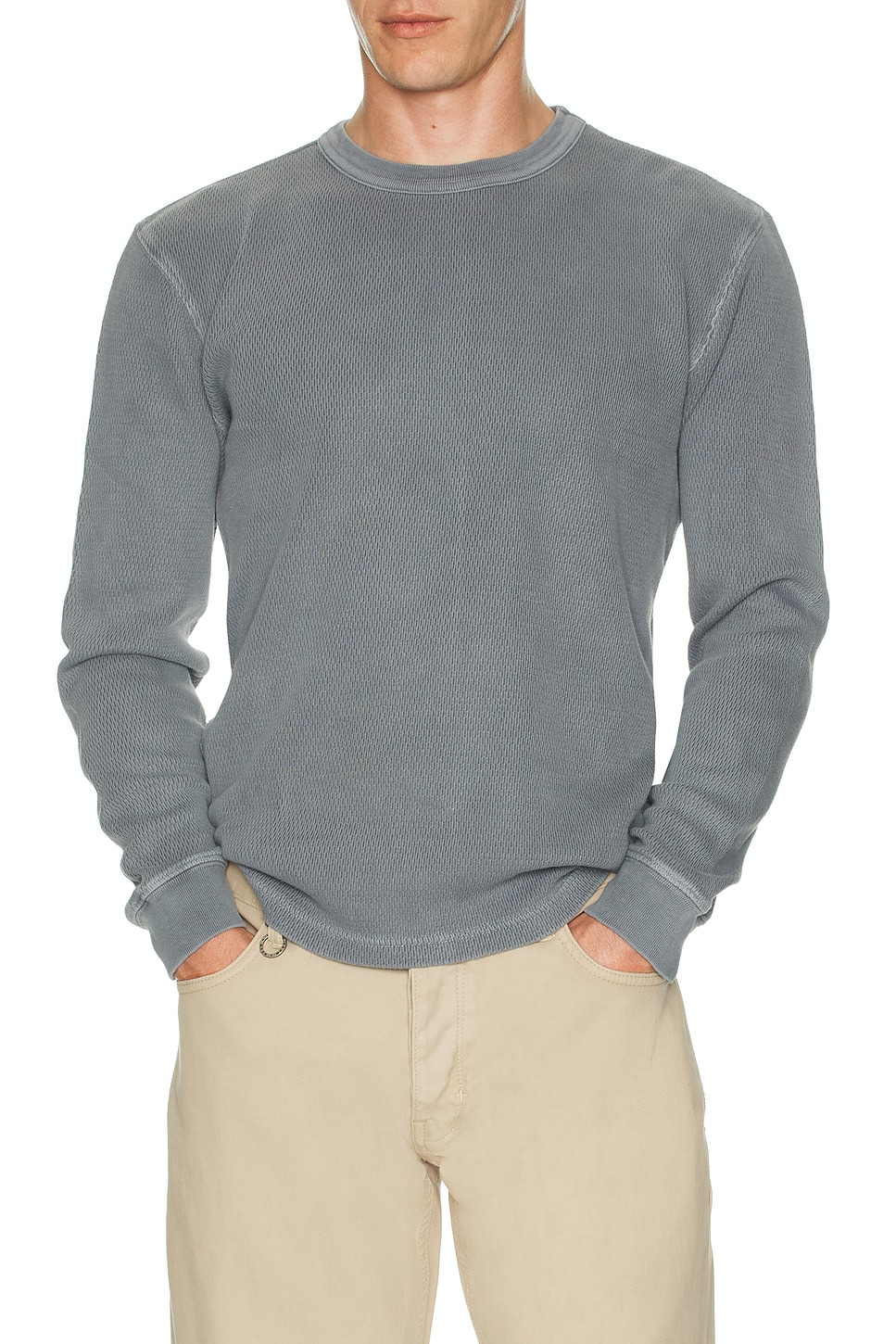 Waffle Crewneck Sweater - 3
