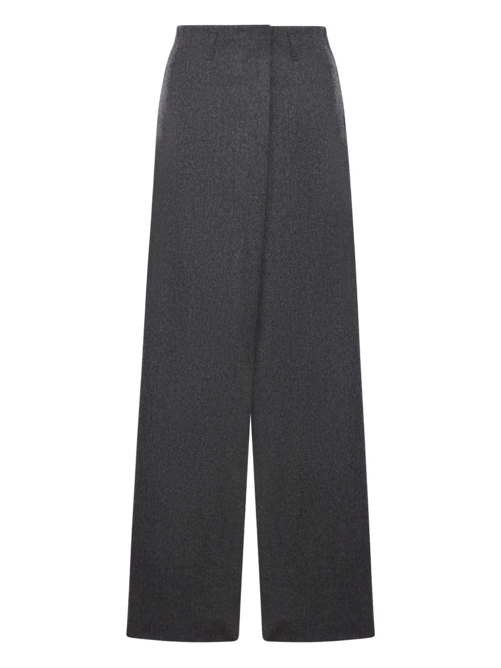 asymmetric wool trousers - 1