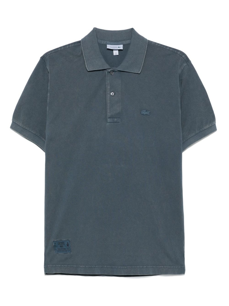 washed-effect polo shirt 1