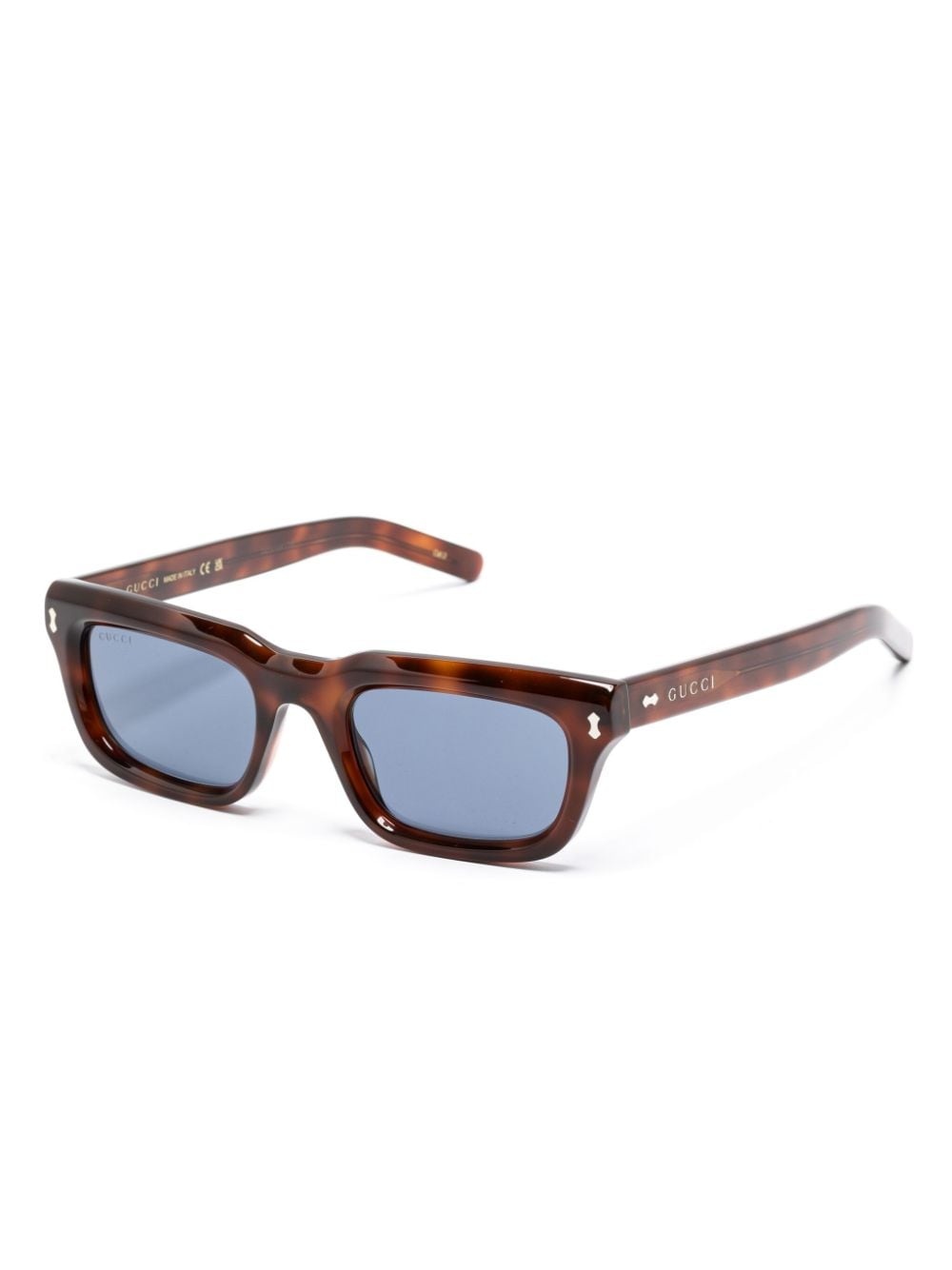 tortoiseshell rectangle-frame sunglasses - 2