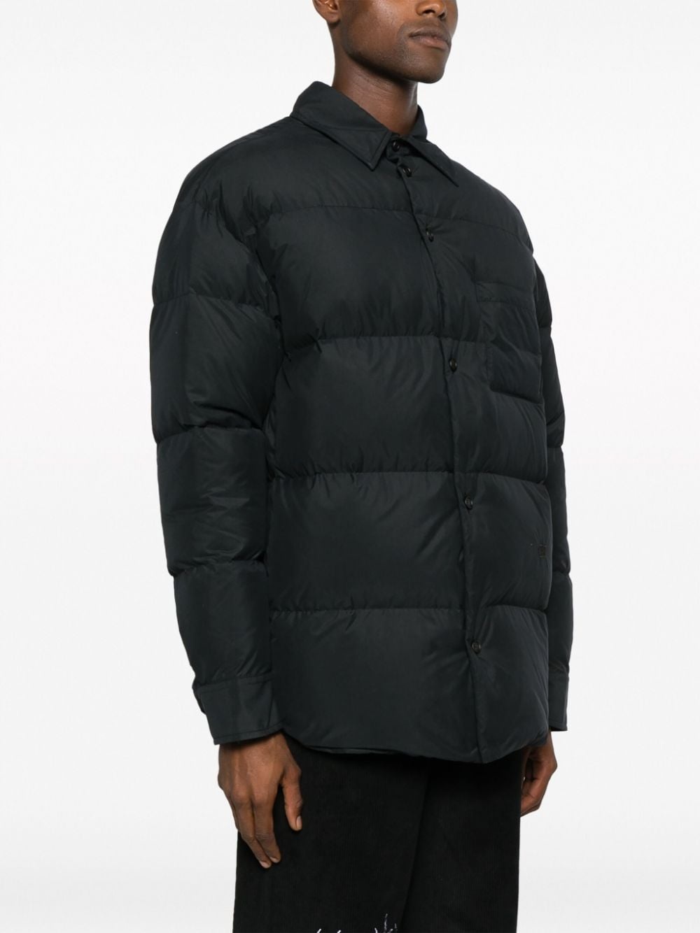 button-front puffer jacket - 3