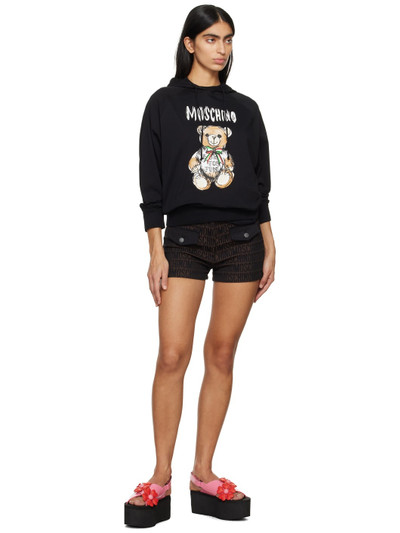 Moschino Black Archive Teddy Bear Hoodie outlook