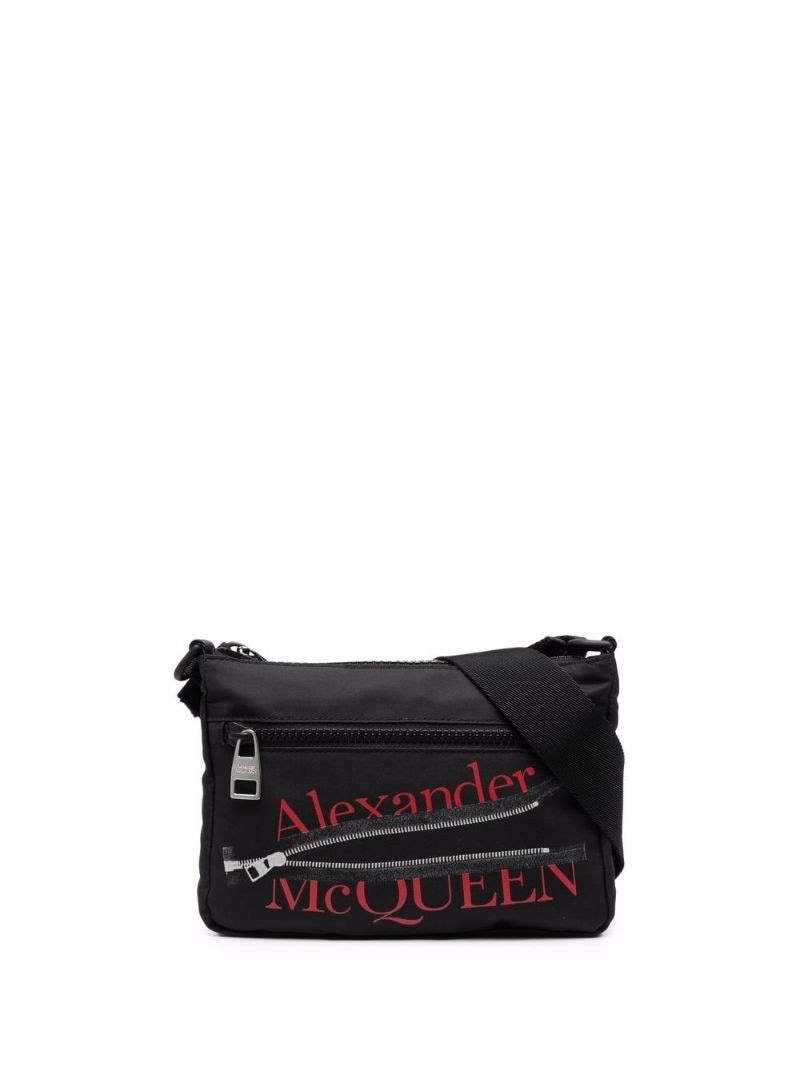 logo-print crossbody zip pouch - 1
