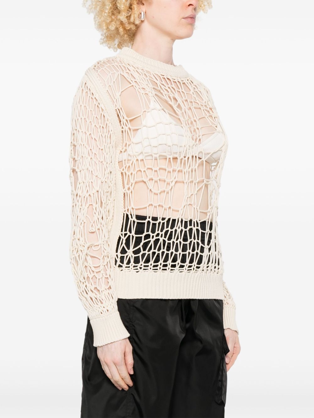 cotton-blend sweater - 3