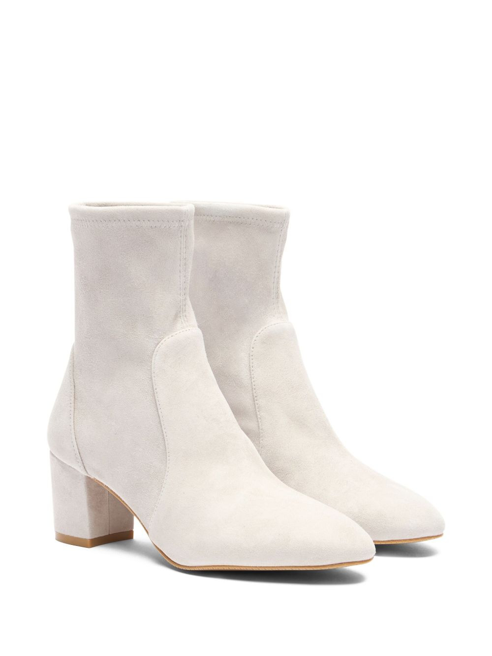 sock-fit block-heel boots - 2