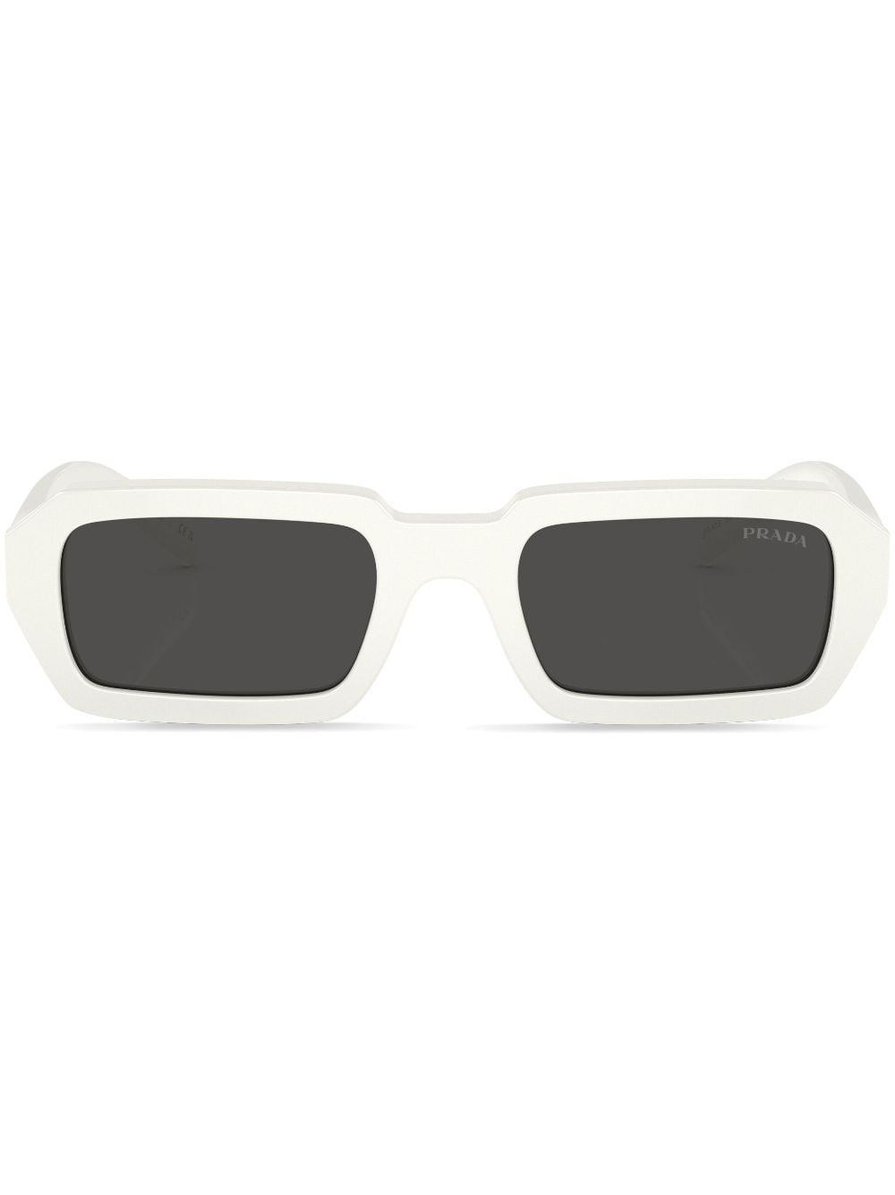 logo-lettering rectangular sunglasses - 1