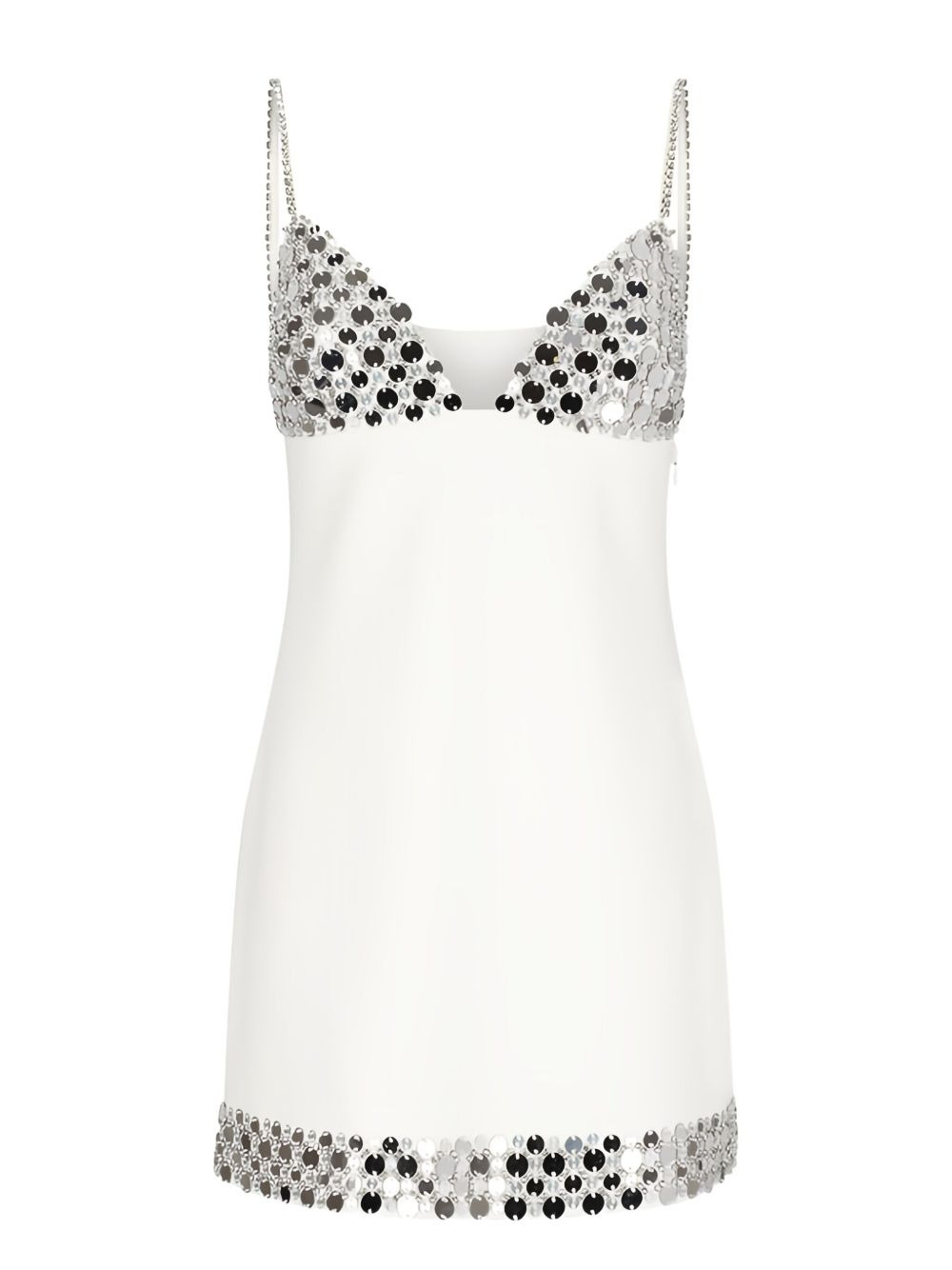 sequin-embellished spaghetti-strap dress - 1
