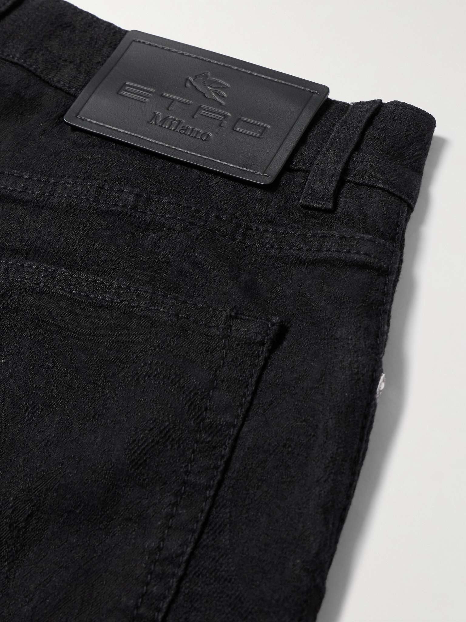 Slim-Fit Paisley-Jacquard Cotton-Blend Trousers - 5