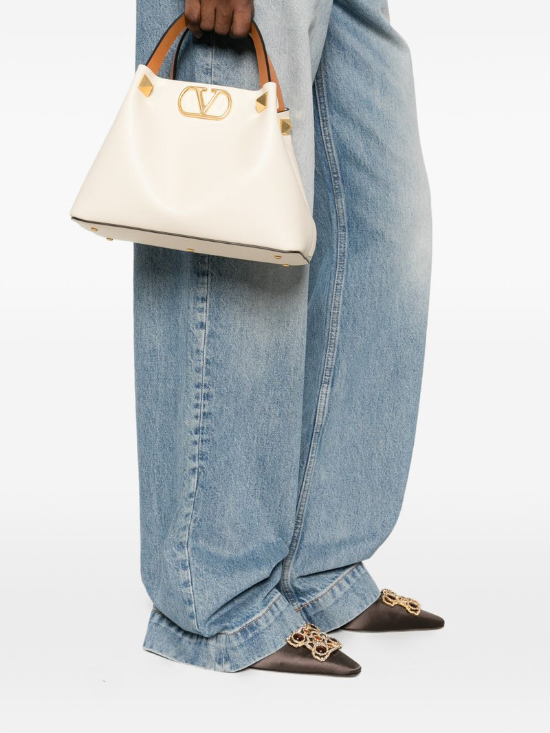 Valentino stud logo-plaque shoulder bag outlook