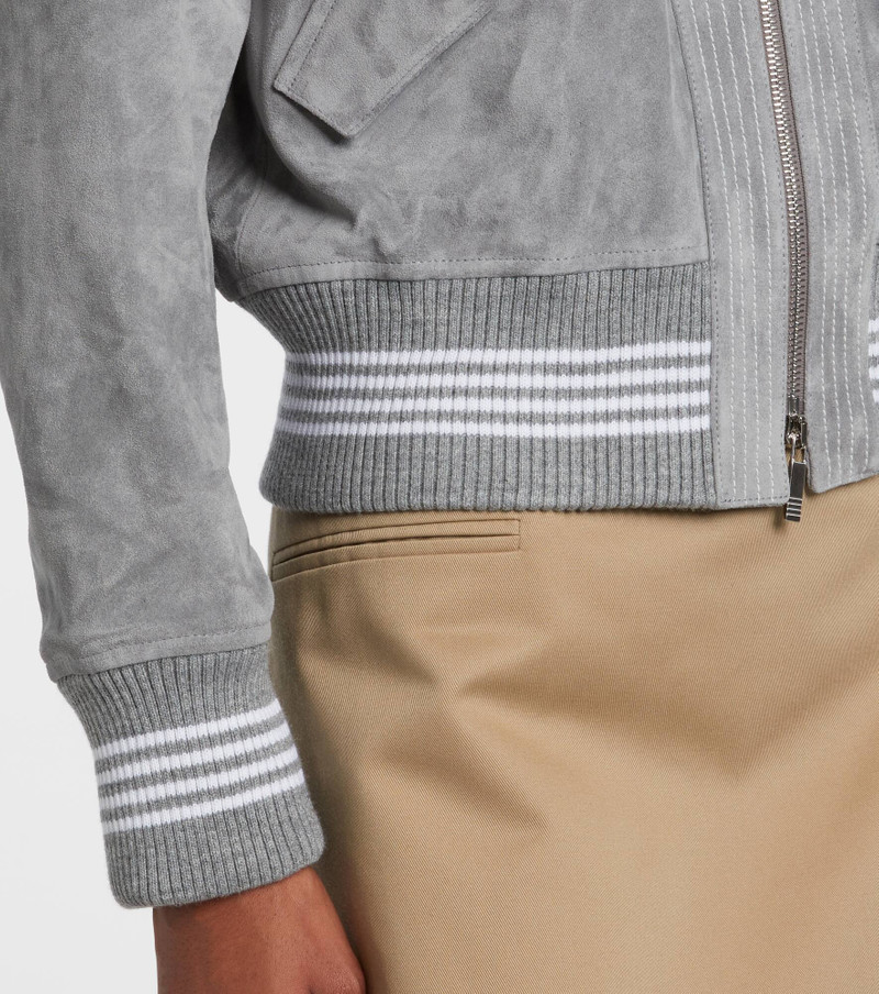 Shearling-trimmed suede jacket 5