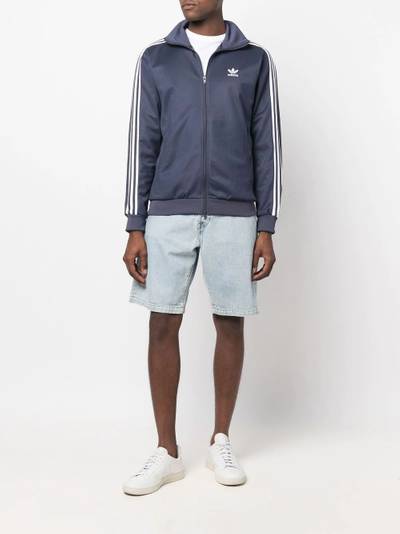 adidas Trefoil-logo zip-up sweatshirt outlook