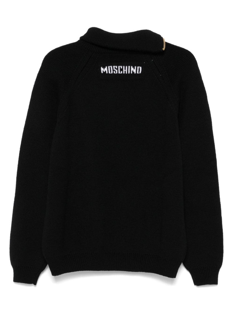 Moschino asymmetric-neck sweater outlook