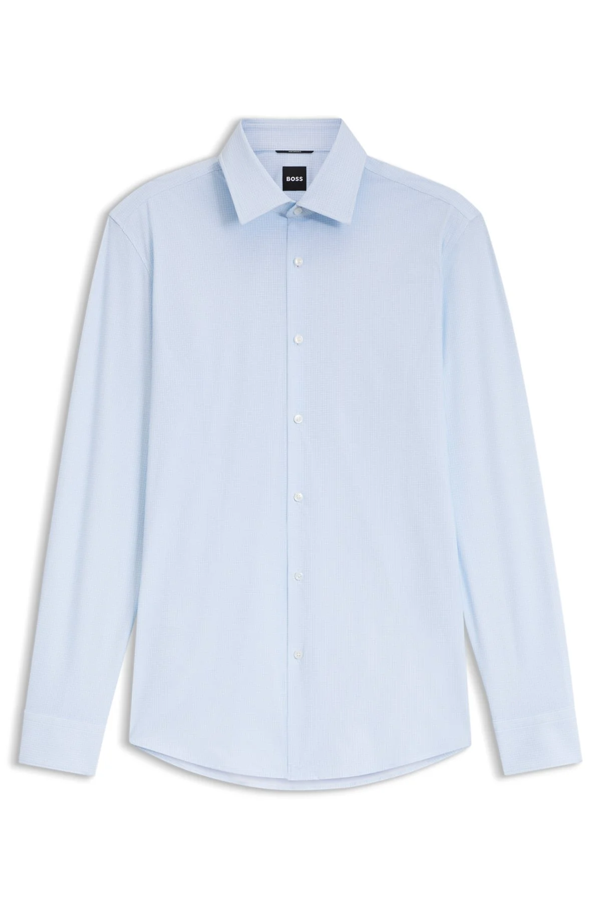 SLIM-FIT SHIRT IN PRINTED PERFORMANCE-STRETCH JERSEY - 1