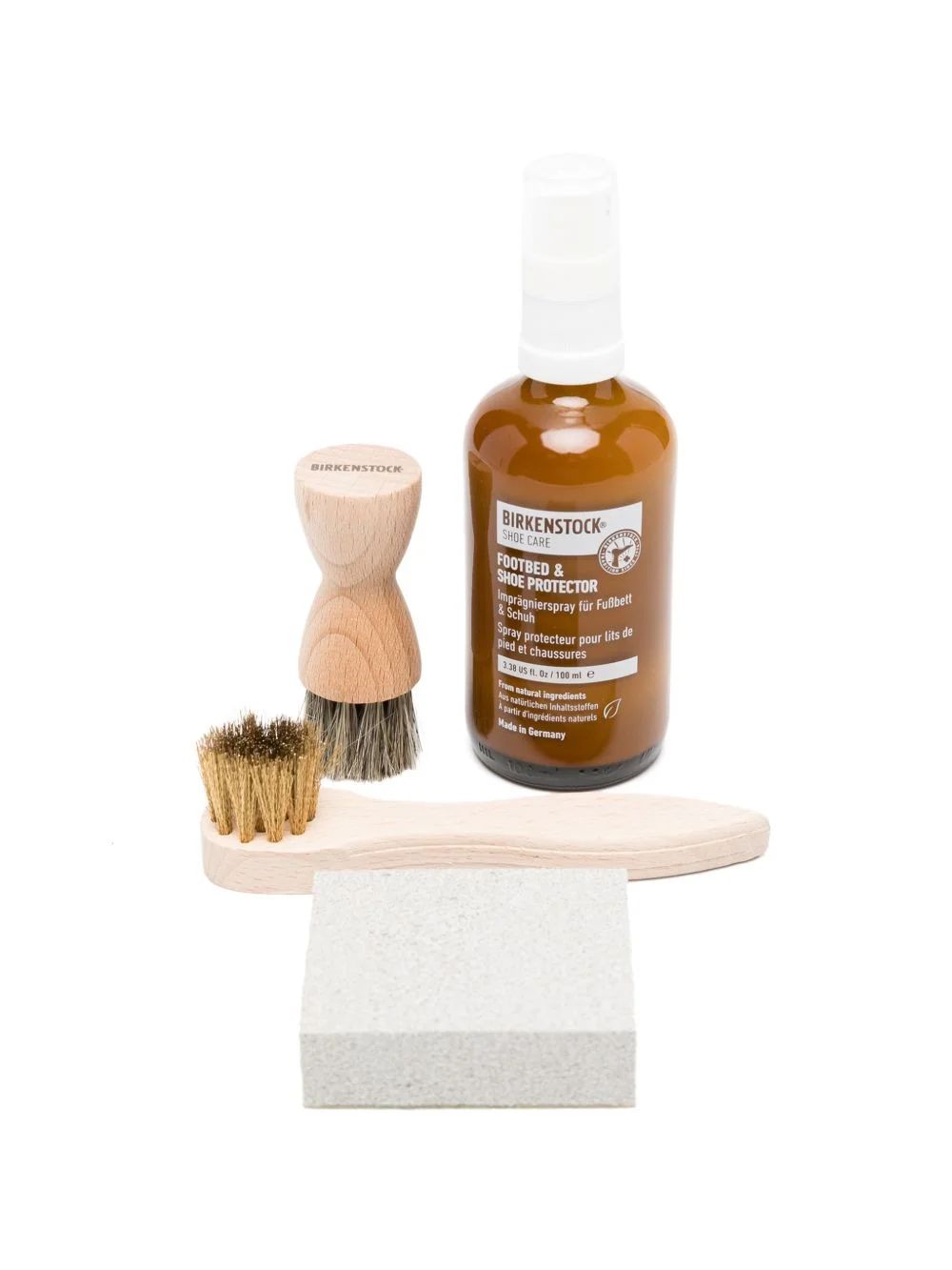 suede leather shoe care set - 1