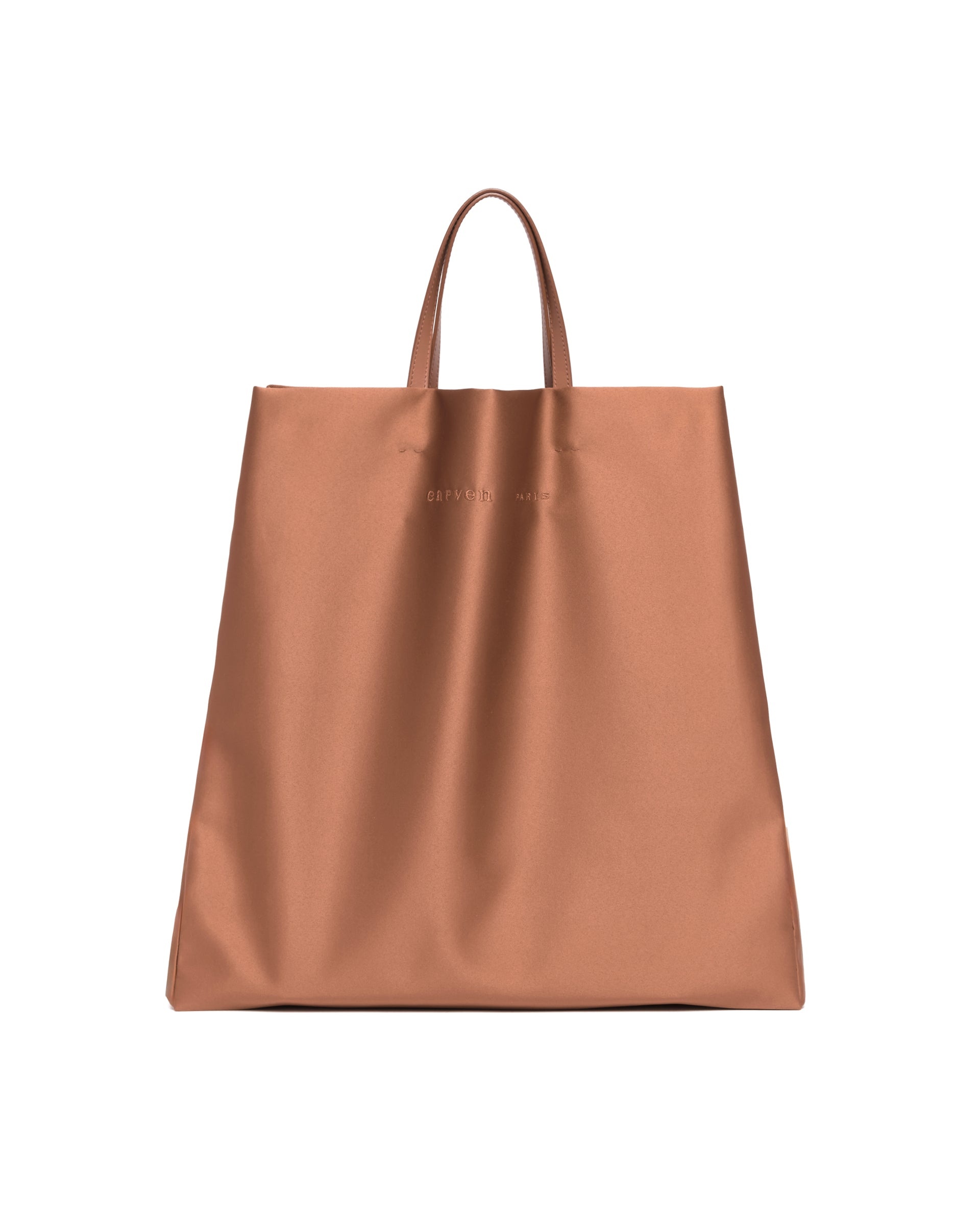 Beige Satin Jeanne Tote Bag - 3