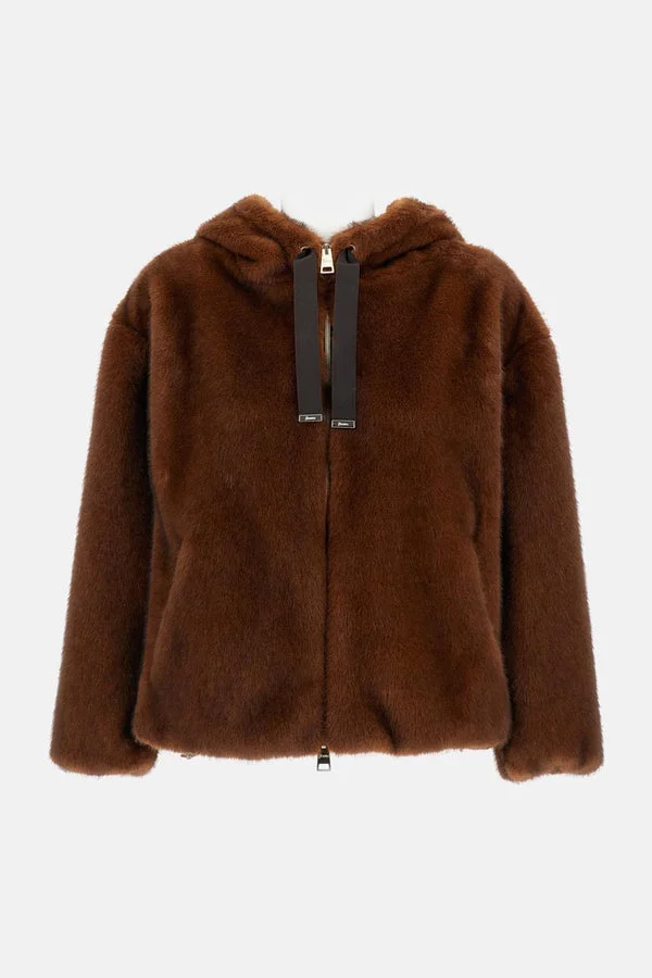 Herno Women Bomber In Synthetic Fur - 1