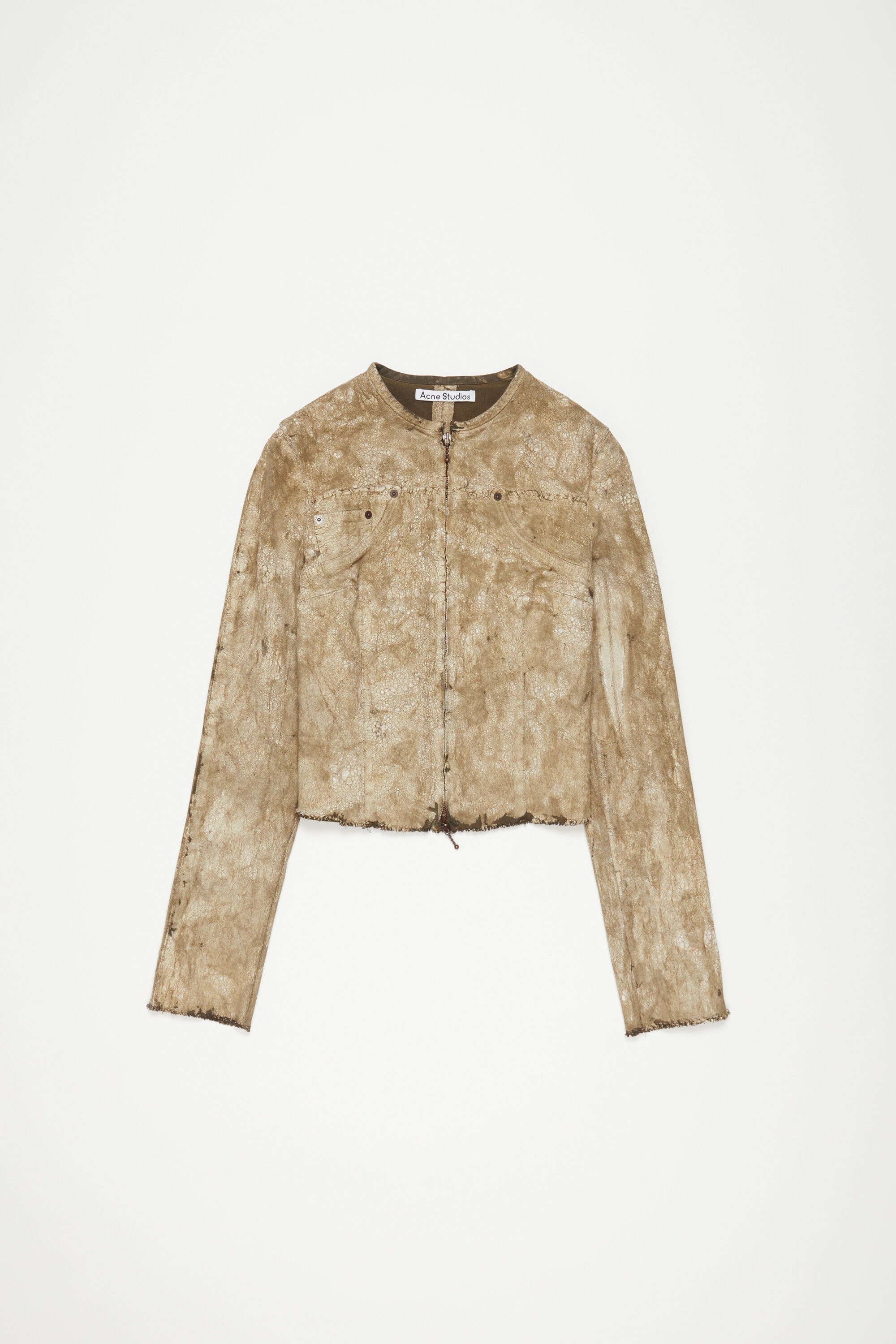 Denim jacket - Dark green/white - 1
