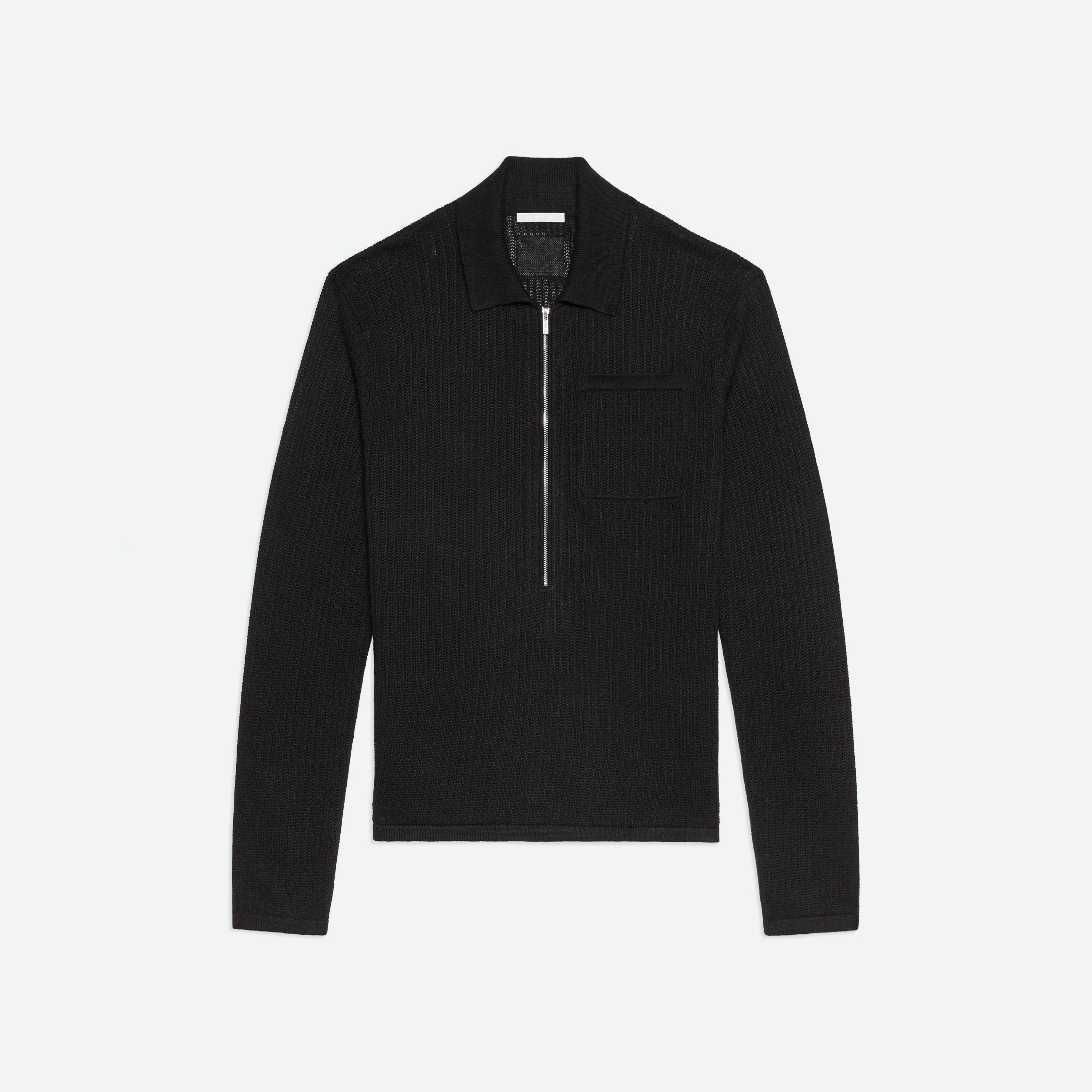 LONGSLEEVE ZIP POLO - 1