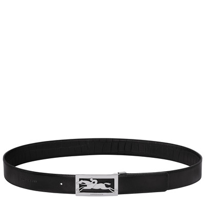 Longchamp Delta Box Men's belt Black - Leather outlook