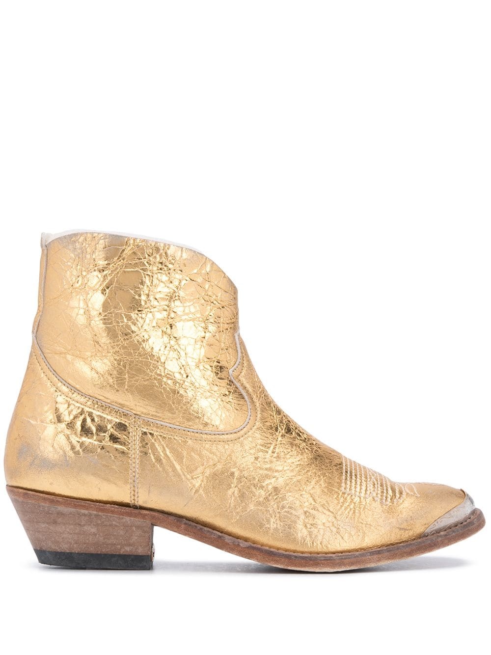 metallic cowboy boots - 1