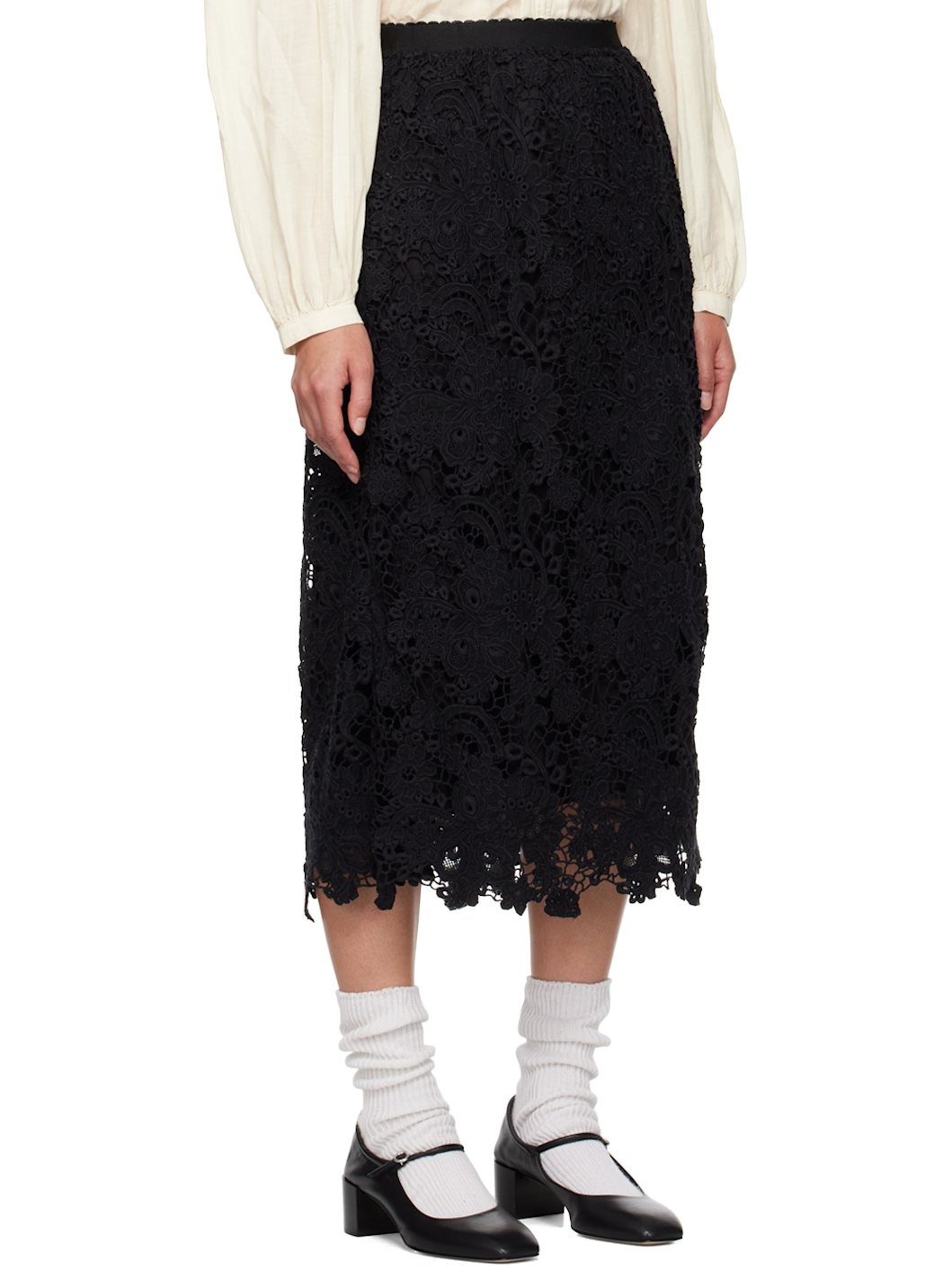 Black Sabine Midi Skirt - 2