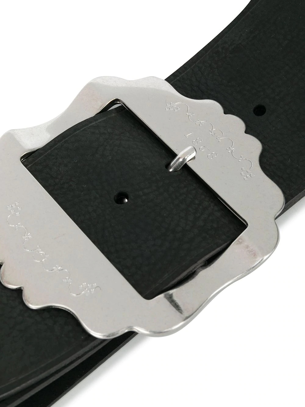 engraved buckle belt - 2