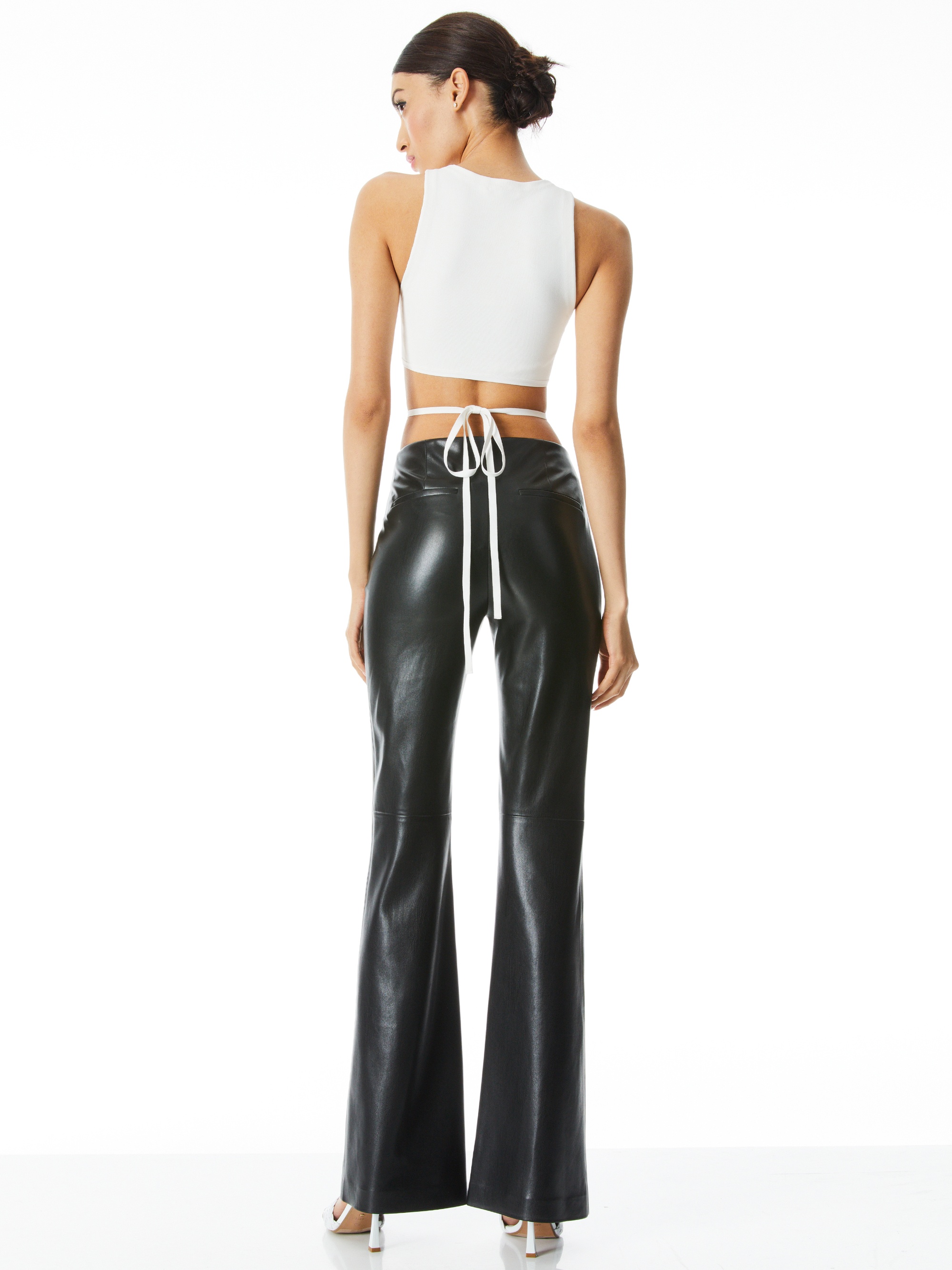 LATIA STRAPPY TIE WAIST KNIT TANK - 3