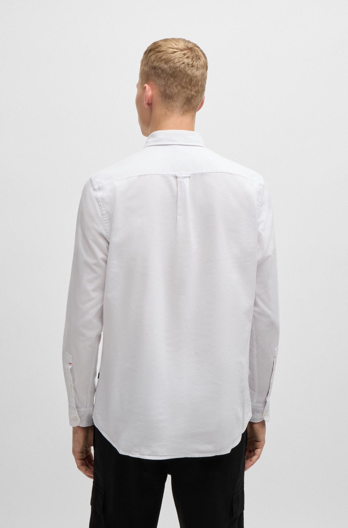 BUTTON-DOWN REGULAR-FIT SHIRT IN OXFORD COTTON - 5