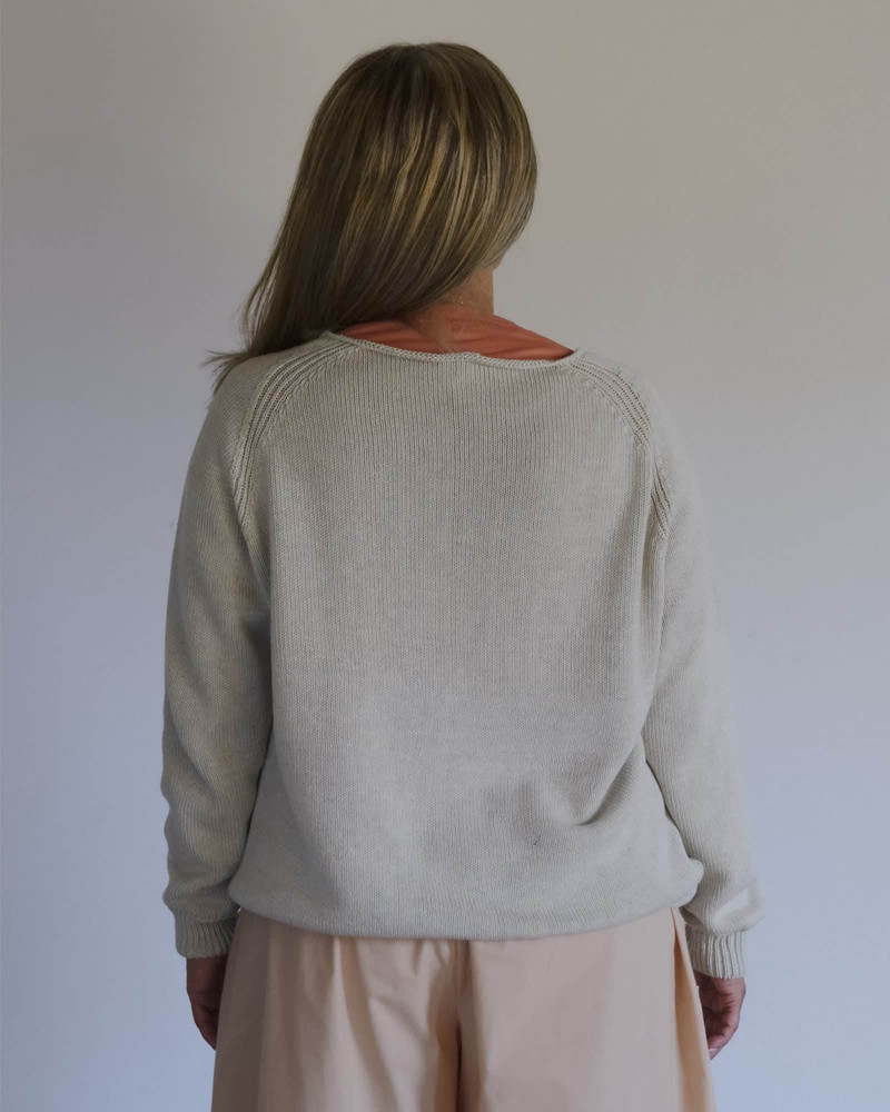 Soar V Neck - Organic Cotton Knit 3