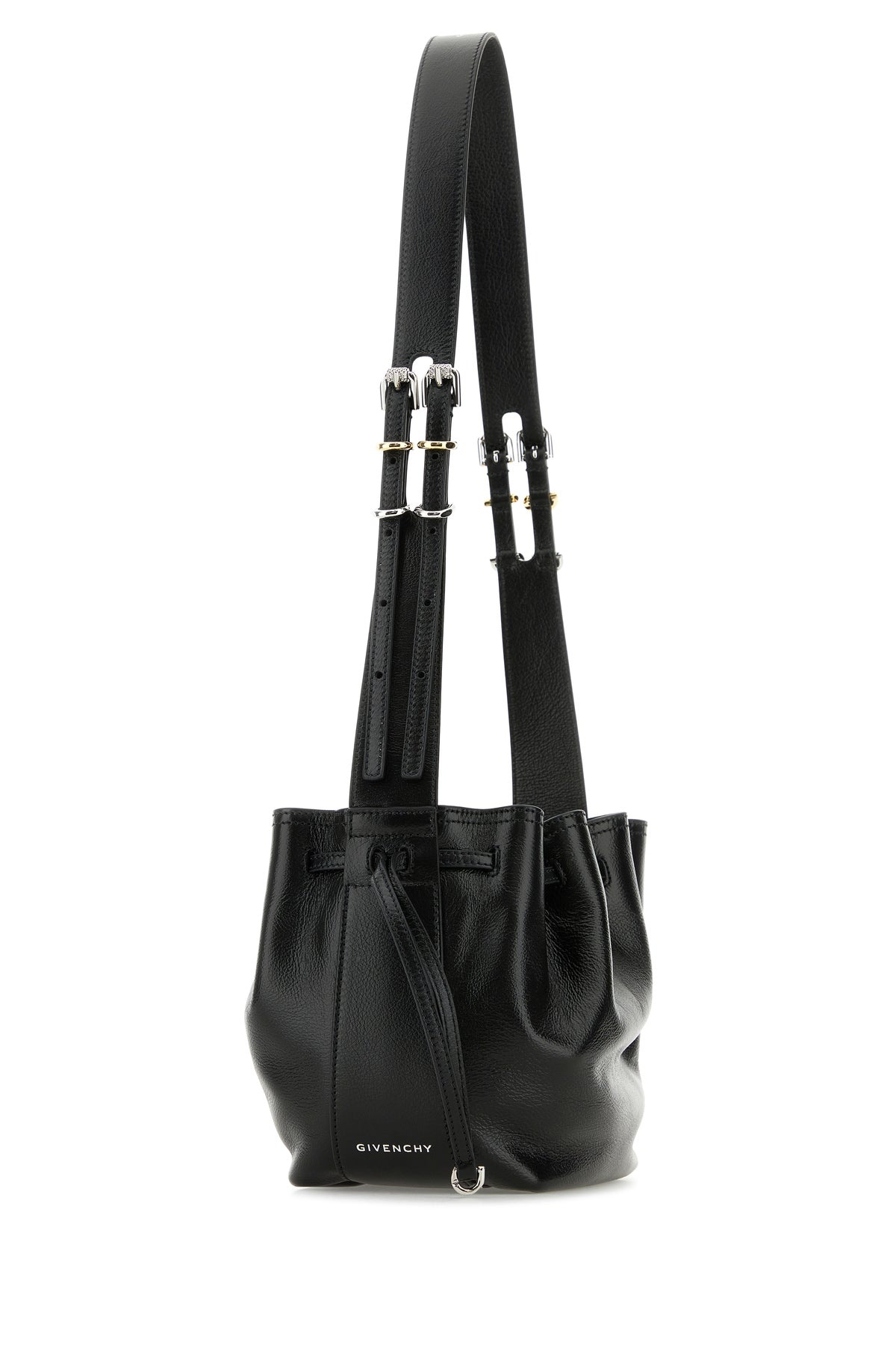 Black leather small Pumpkin crossbody bag - 2