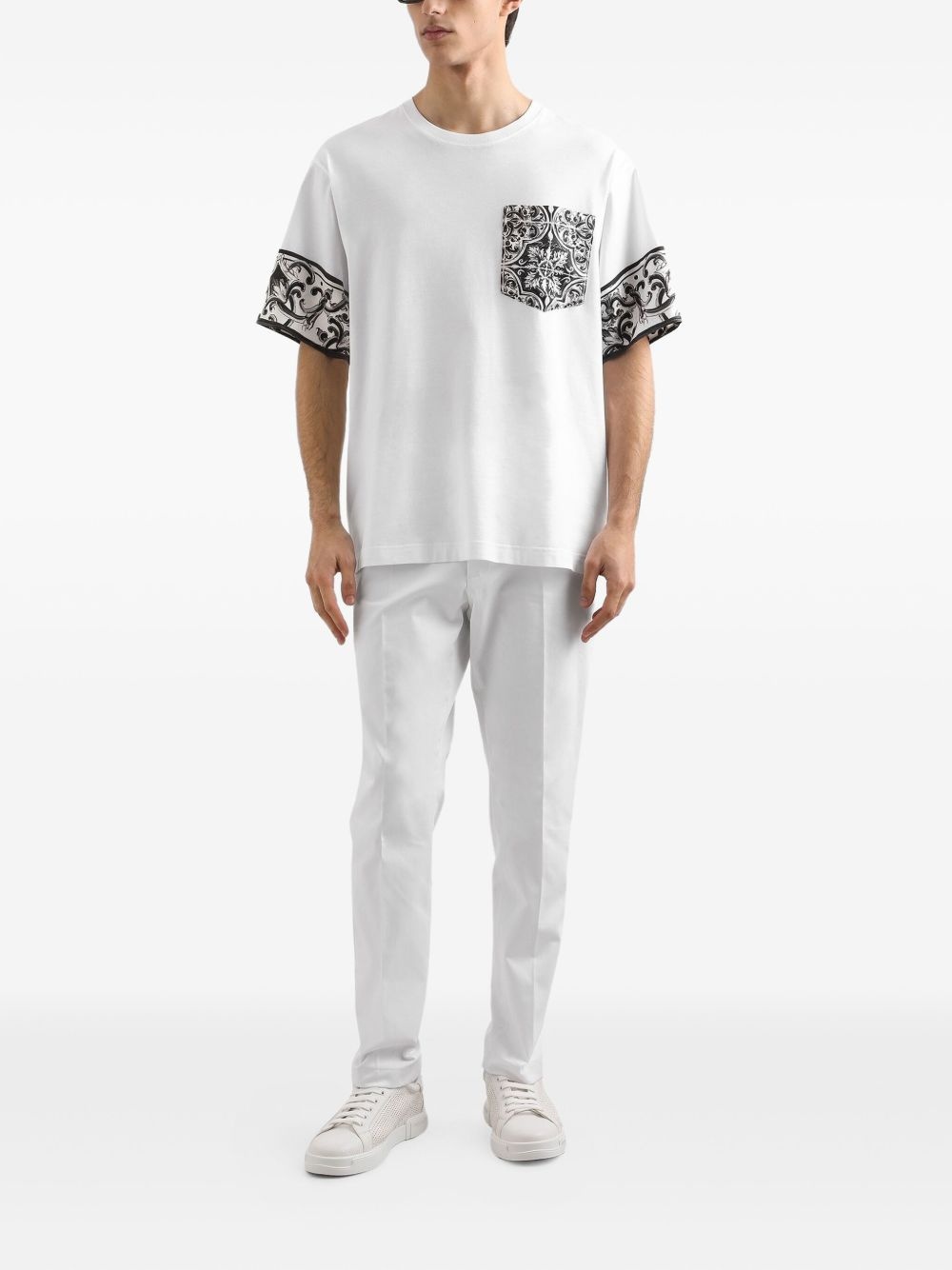 Majolica-print T-shirt - 2