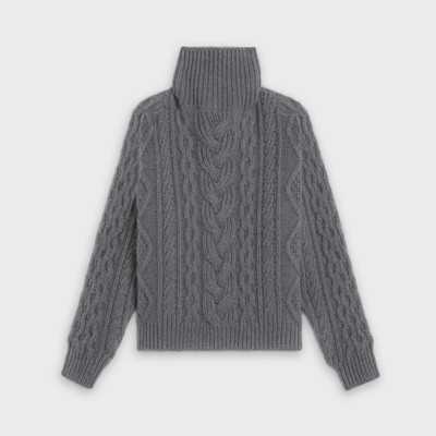 CELINE HIGH-NECK SWEATER IN 'ARAN' CASHMERE outlook