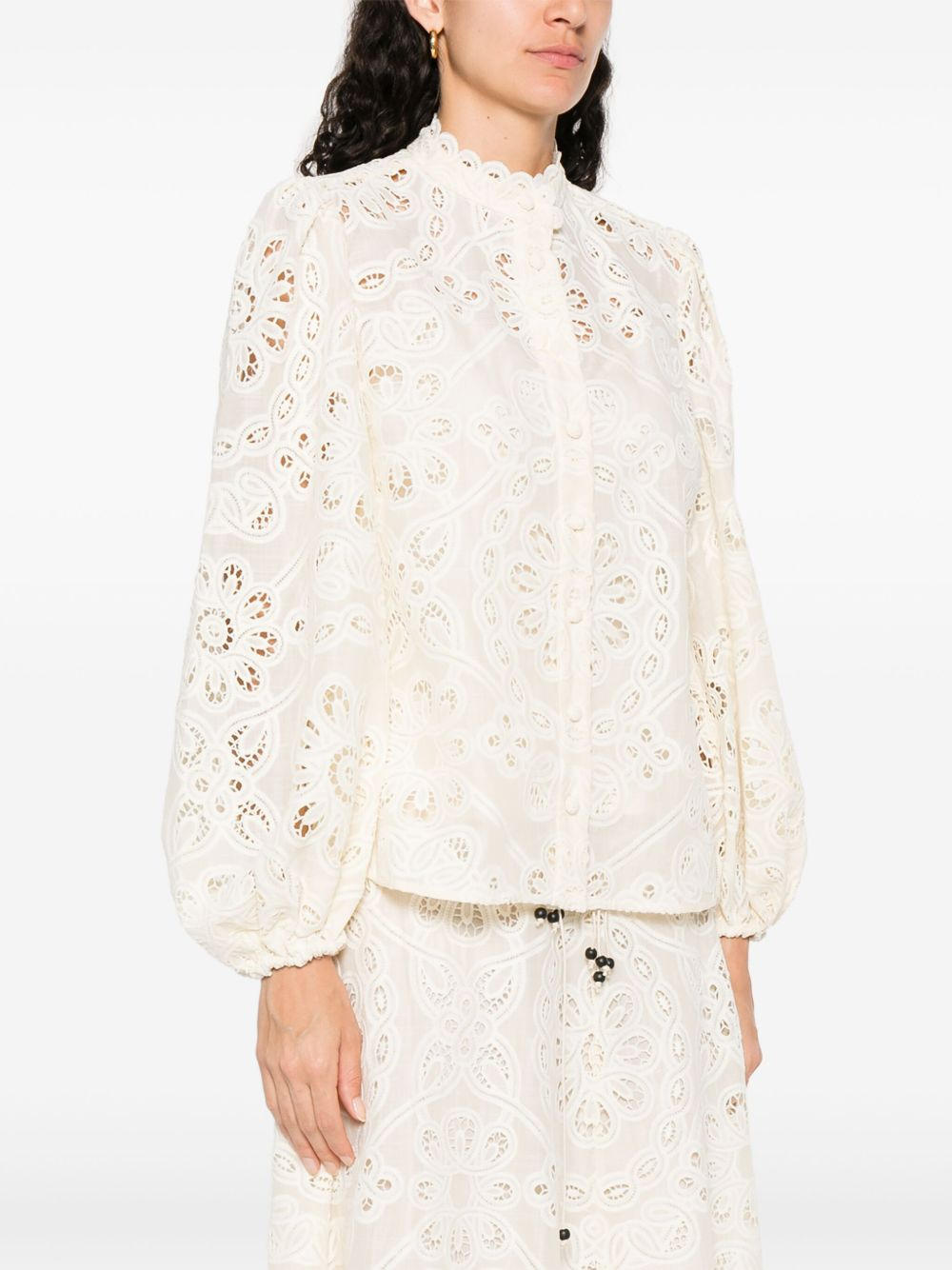 Zimmermann Women Rhiannon Embroidered Blouse - 4