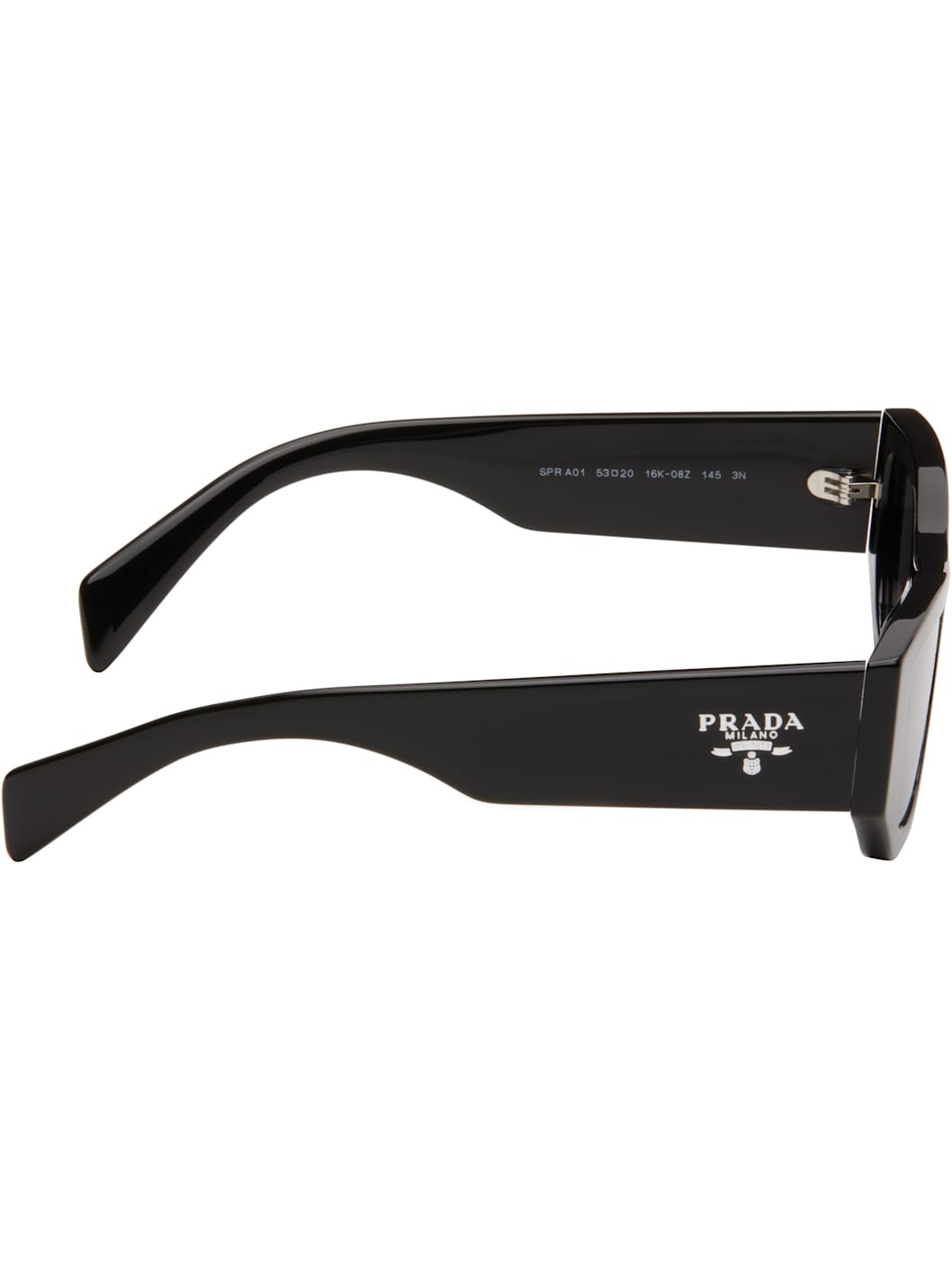 Black Pillow Cat Eye Acetate Sunglasses - 2